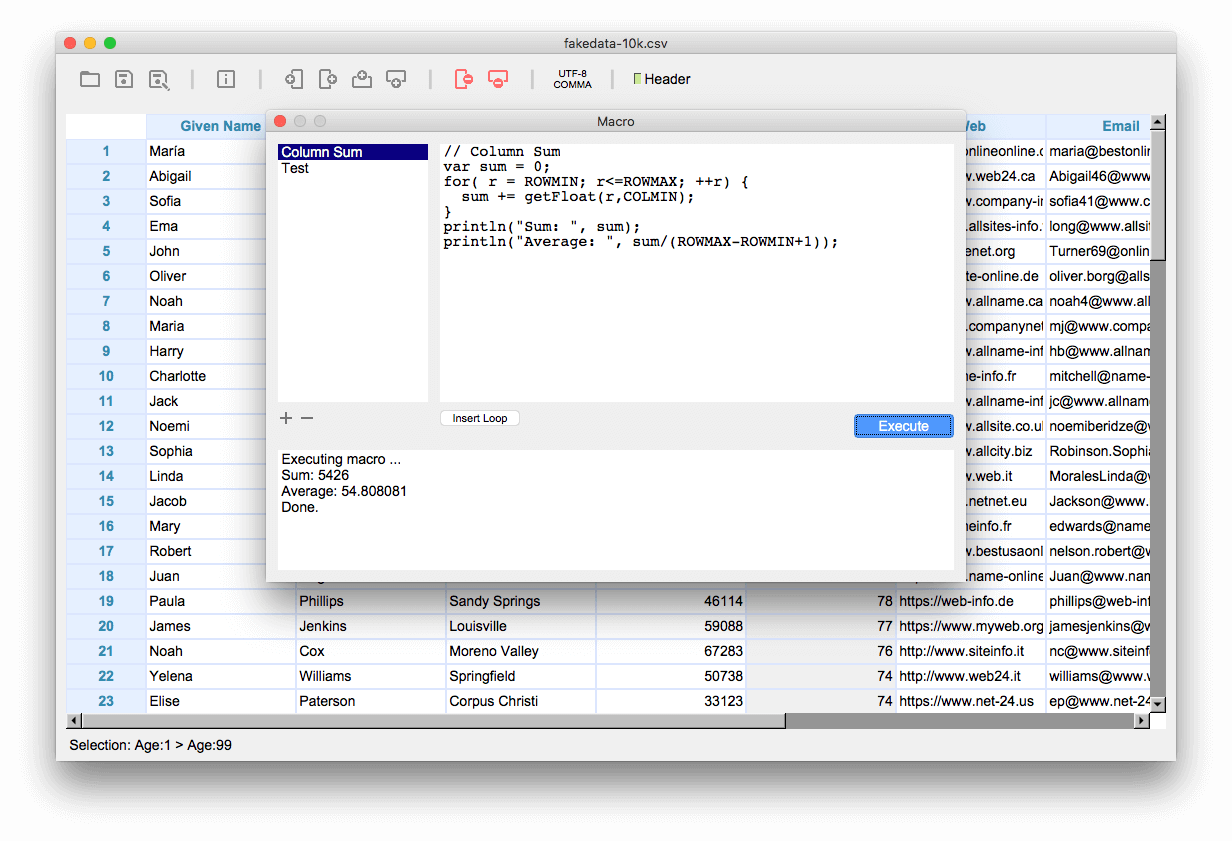 Csv file format Csv file format